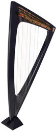 Delta Electric Harp Ebony Moir mat