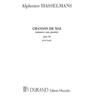 HASSELMANS A. - CHANSON DE MAI HARPE ROMANCE SANS PAROLES - HARPE