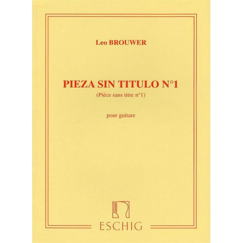 BROUWER - PIECE SANS TITRE N 1 - GUITARE
