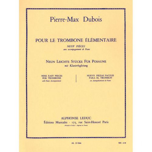 Dubois Pierre Max - Pour Le Trombone Elementaire