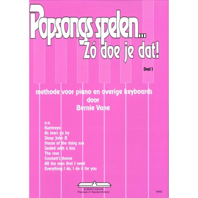 Popsongs Spelen Zo Doe Je dat 1 - Version Neerlandais