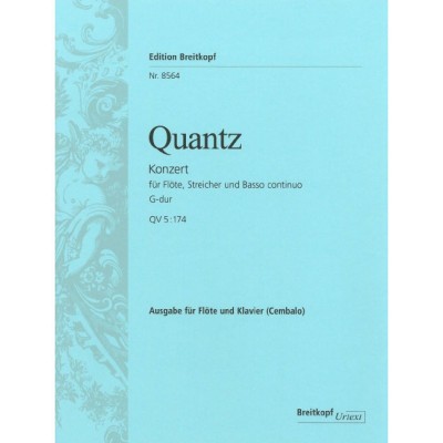 Quantz - Flute Concerto In G Major QV 5:174 QV 5:174 - Flute et Piano
