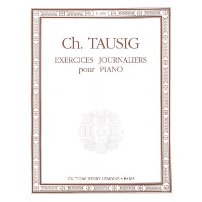 Tausig - Exercices Journaliers - Piano