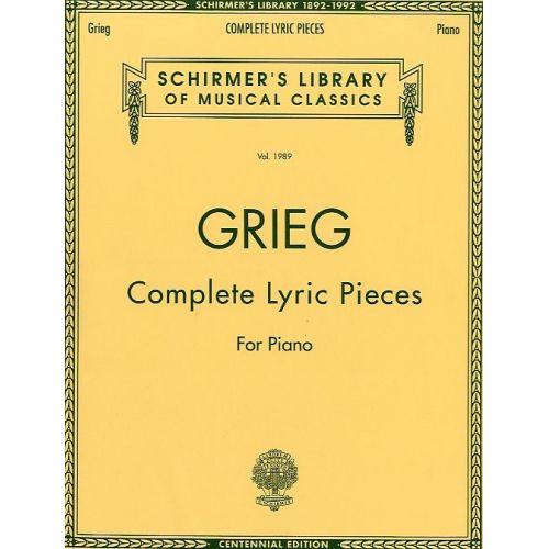 EDVARD GRIEG COMPLETE LYRIC PIECES- PIANO SOLO
