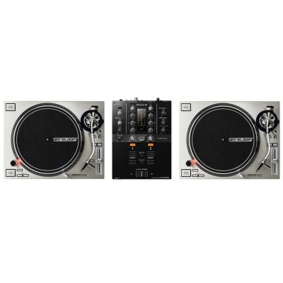 Pack Regie DJ Vinyle : RP 7000 MK2 Silver + DJM-250 MK2