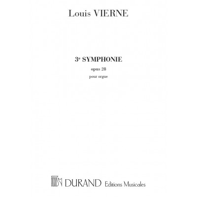 VIERNE - SYMPHONIE N 3 OP 28 - ORGUE