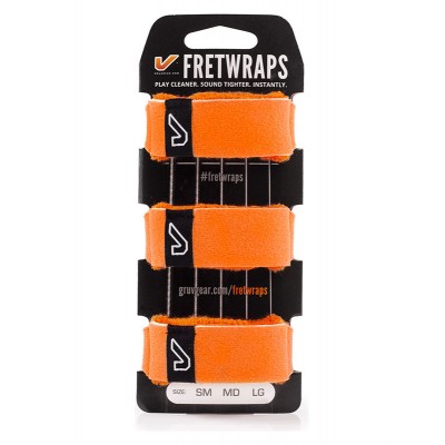 FretWraps 3-Pack, Flare Orange - Large