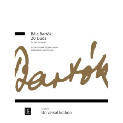 Bartók - 20 Duos - 2 Clarinettes
