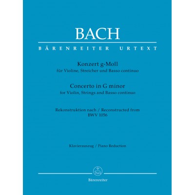 Bach J.S. - Concerto In G Minor BWV 1056 - Violon & Piano