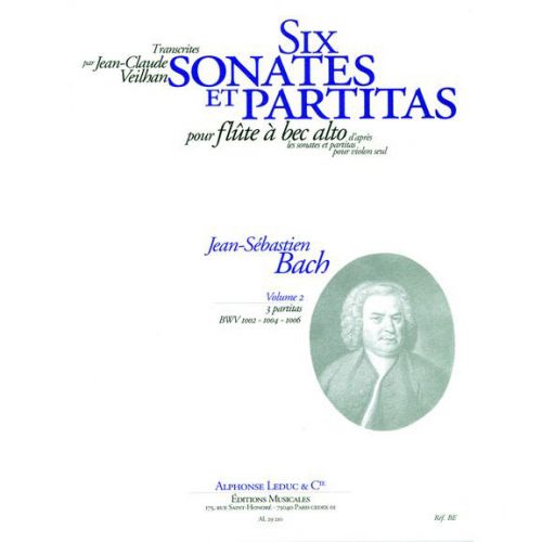 Bach JS / Veilhan - 6 Sonates et Partitas Vol.2 - FLB Alto