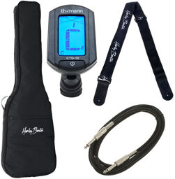 E-Bass Guitar Accessory Pack Noir