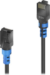 FI-PC100-005 Cat.6a Cable 0.5m Black
