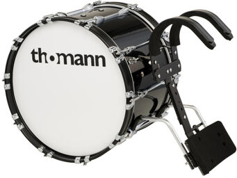 BD2014BL Marching Bass Drum Noir
