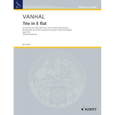Vanhal - Trio E Flat Major Op. 20/5 - Clarinette, Violon Et Piano; Violoncelle (Bassoon) Ad Libitum