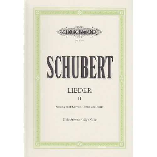 Schubert F. - Lieder Vol. 2 - Voix Haute et Piano