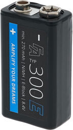 9V NIMH Accu - 300mAh