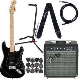 Sonic Strat HSS Black Set Noir