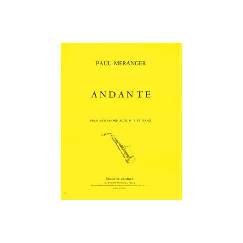 Meranger - Andante - Saxophone et Piano