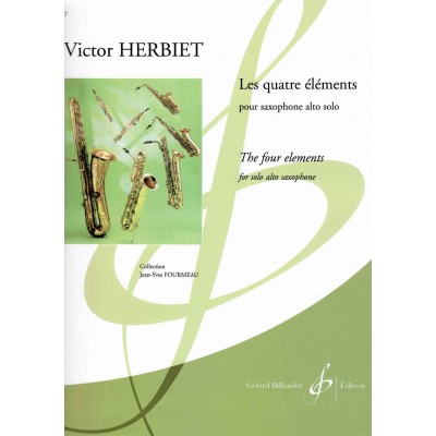 Herbiet Victor - Les Quatre Elements - Saxophone Alto Solo