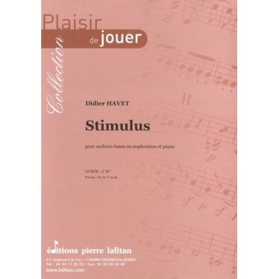Havet Didier - Stimulus - Euphonium et Piano