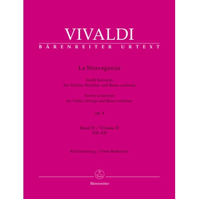 Vivaldi Antonio - La Stravaganza Op.4 Vol.2 - Violon & Piano