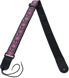 Guitar Strap Ret. Jacqu. Pink Jacquard Pink