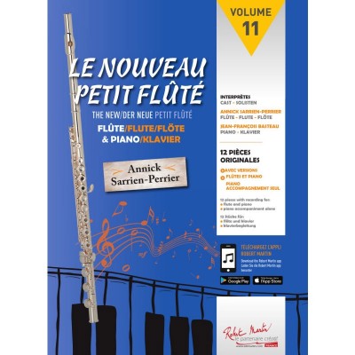 Sarrien Perrier A. - Le Nouveau Petit Flute Vol.11 + Audio