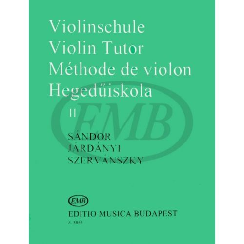 Sandor / Jardanyi / Szervanszky - Methode De Violon Vol.2 - Violon