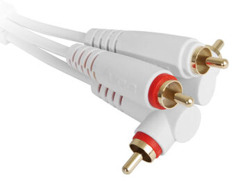 Ultimate Cable RCA Angled 3WH blanc