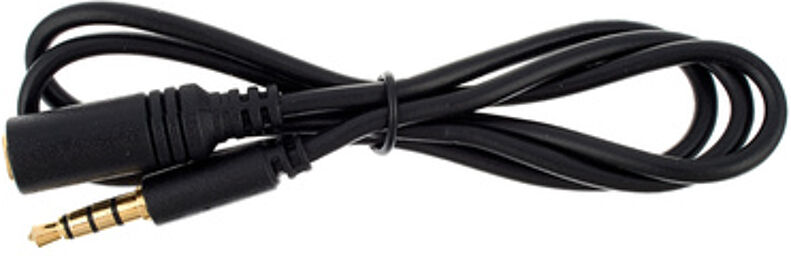 Slim Line 4 Pin Jack 0,5m BK noir