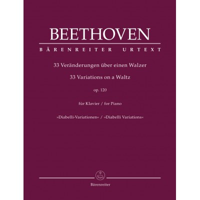 Beethoven L.V. - 33 Variations On A Waltz Op.120 - Piano