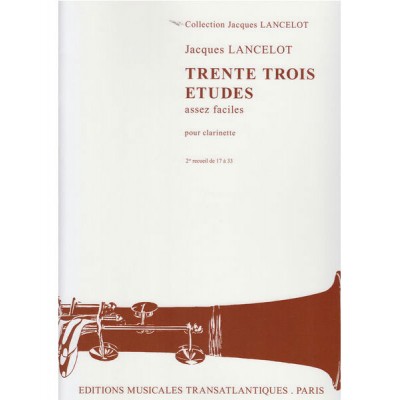 33 Etudes Assez Faciles Vol. 2 - Clarinette