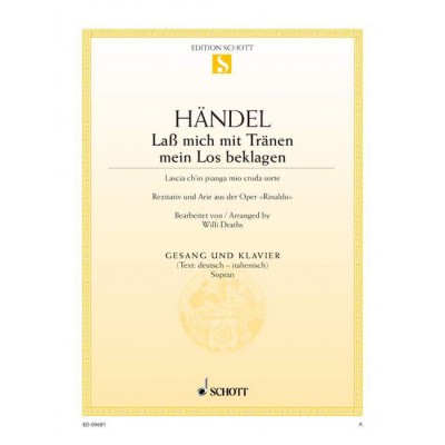 Händel - Rinaldo - Soprano et Piano