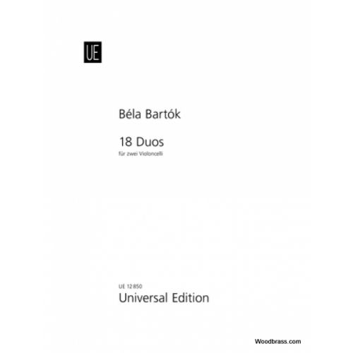BARTOK B. - 18 Duos - 2 Violoncelles