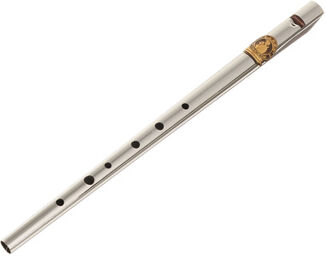 Tinwhistle Original D Nickel argent avec emblème doré