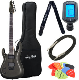 Harley Benton R-446LH Graphite Metal Bundle Graphite Metallic Gloss