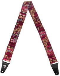 Satin Dragon Strap Wine Bordeaux avec motif dragon