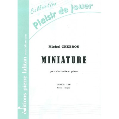 Chebrou M. - Miniature - Clarinette et Piano