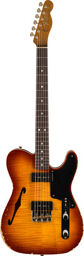 LTD Artisan Tele Thinline P90 Aged Tobacco Burst