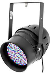 LED PAR 64 10 mm black RGB Noir