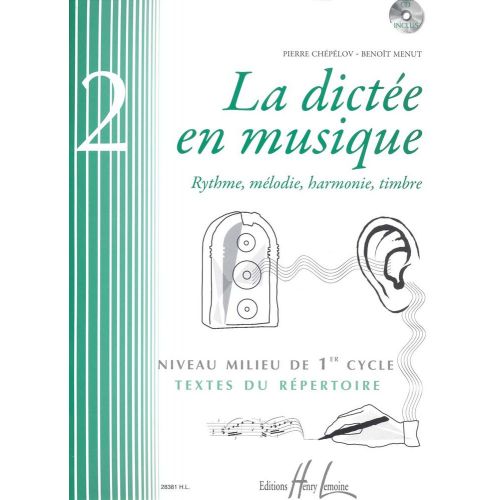 Chepelov P. / Menut B. - La Dictee En Musique Vol.2 + CD - Milieu Du 1er Cycle