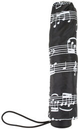 Mini Umbrella Black/White noir avec partitions blanches