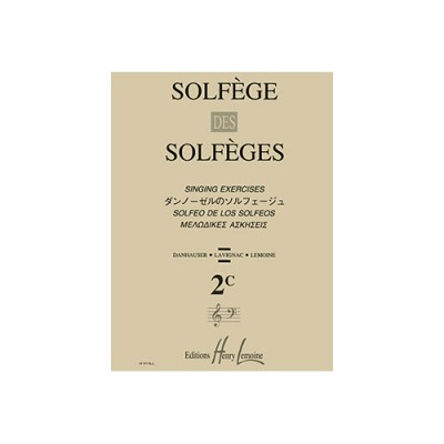 Lavignac Albert - Solfege Des Solfeges Vol.2c Sans Accompagnement