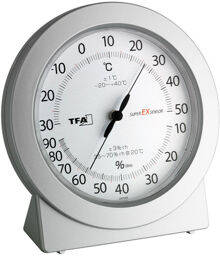 Precision Thermo-Hygrometer Argent