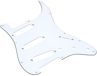 Pickguard f.62Strat White Blanc