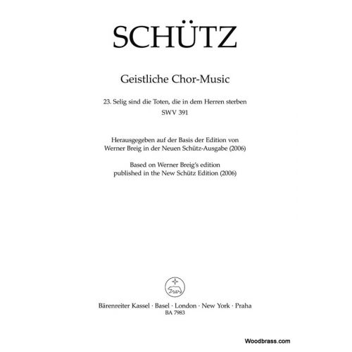 Schutz H. - Das Ist Je Gewisslich Wahr SWV 388