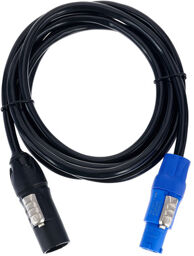 Powercord Powercon TRUE1->Blue noir