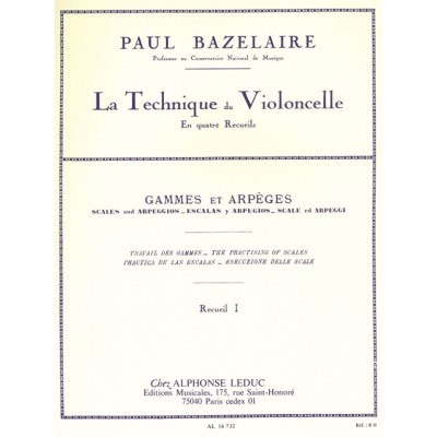 Cello Method - Scales And Arpeggios, Volume 1