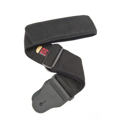 3 Inch Wide Bass Guitar Strap W/ Internal Pad Black