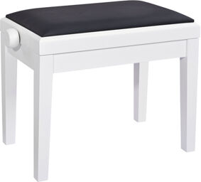 13926 Piano Bench white matt finish
